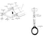 Sears 512720262 swing & gym ring assembly diagram