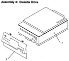 IBM PS/2 8555 ibm pc assembly 3: diskette drive diagram
