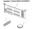 IBM PS/2 8555 ibm pc assembly 4: internal options and adapters diagram