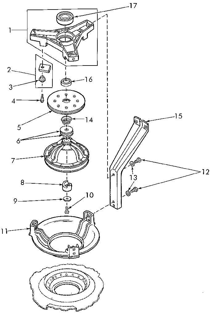 BEARING HOUSING, BRAKE, PULLEY AND PIVOT DOME