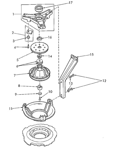 Bearing housing, brake, pulley and pivot dome