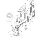 Speed Queen NA3612L33628 pump assembly, bracket and hoses diagram