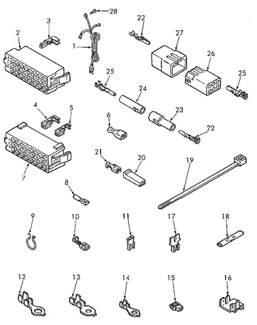 Power cord and wire terminals