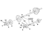 DP 01-1285 barbell and dumbell set diagram