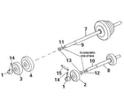 Lifestyler 15252 barbell and dumbell set diagram