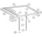 Kenmore 34464208 diagram of patio cover diagram