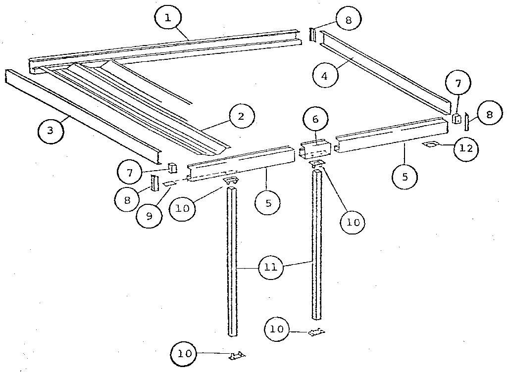 Diagram of patio cover