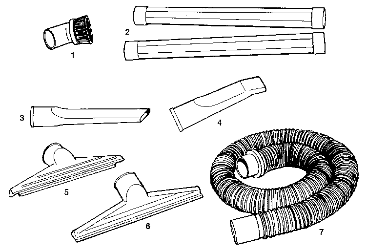 2-1/2" diameter plastic accessories