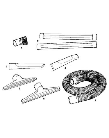 2-1/2" diameter plastic accessories