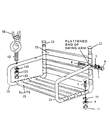 Adult lawn swing