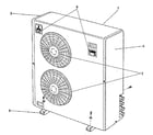 Mitsubishi MUHM-18CN outdoor unit (muhm-18cn-u1) structural diagram