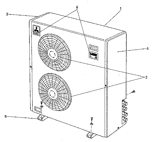 Outdoor unit (muhm-18cn-u1) structural