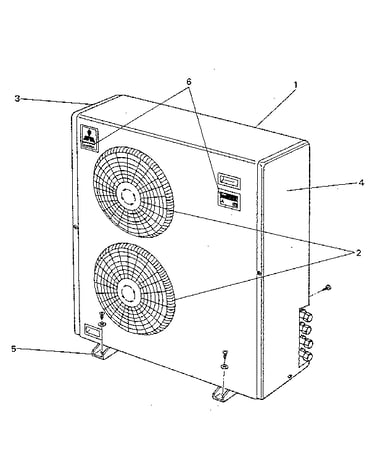 Outdoor unit (muhm-18cn-u1) structural