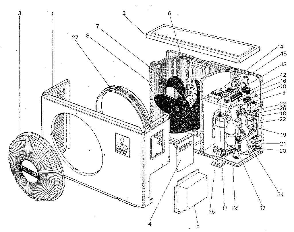 OUTDOOR UNIT (MUH-09CW-U1)