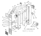 Sears 629776921 cabinet and body assembly diagram