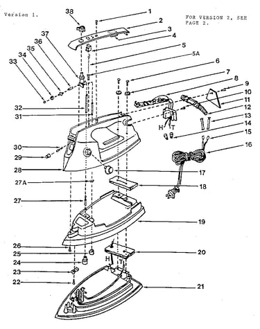 Steam/dry iron version 1