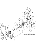 Exploded view of 750 watt ac generator