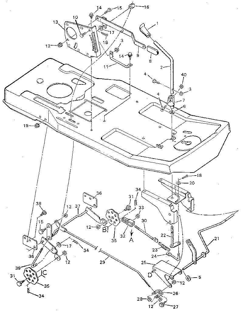 Mower housing top half