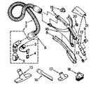 Kenmore 1162845084 hose and attachment diagram