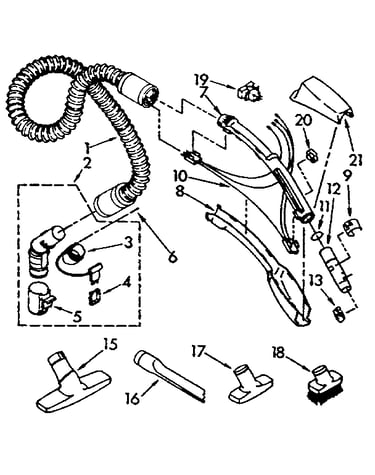 Hose and attachment