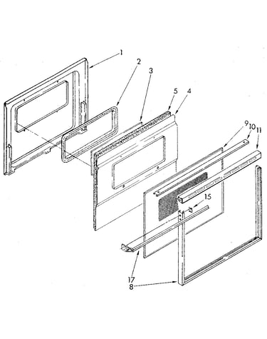 Lower oven door