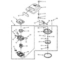 Kenmore 4034 nozzle and motor assembly diagram