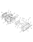 Oven door section