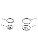 Porcelain pan and chrome ring kit no. 8068 400