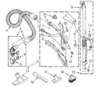 Kenmore 1162043080 hose and attachment diagram