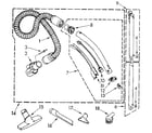 Kenmore 1162035080 hose and attachment diagram