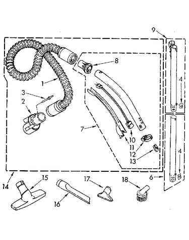 Hose and attachment
