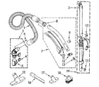 Kenmore 1162041080 hose and attachment diagram