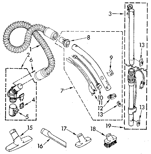 Hose and attachment