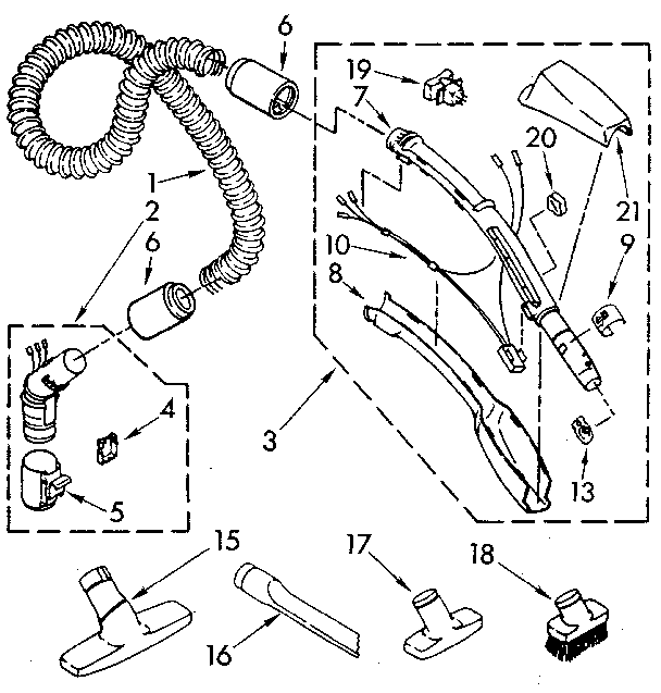 Hose and attachment