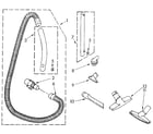 Kenmore 1162003580 hose and attachment diagram