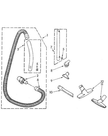 Hose and attachment