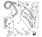 Kenmore 1162845083 hose and attachment diagram
