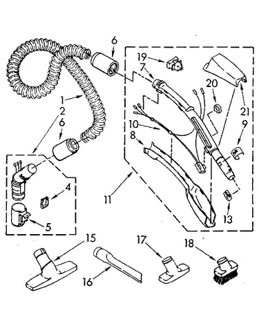 Hose and attachment