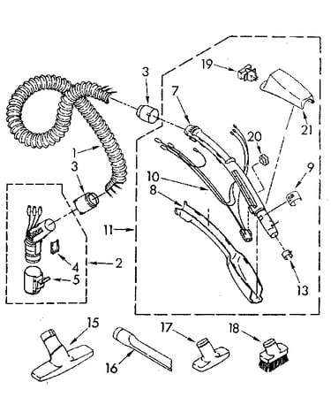 Hose and attachment