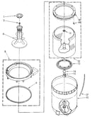 Agitator, basket and tub