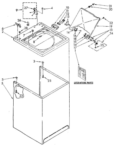 Top and cabinet