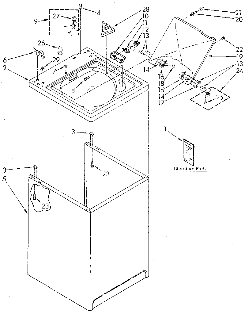 Top and cabinet