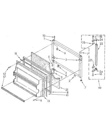Freezer door