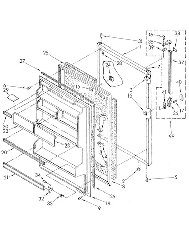 Refrigerator door