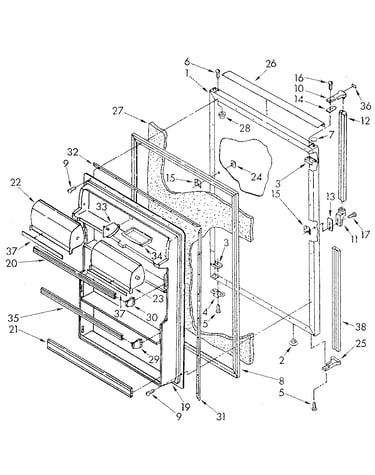 Refrigerator door