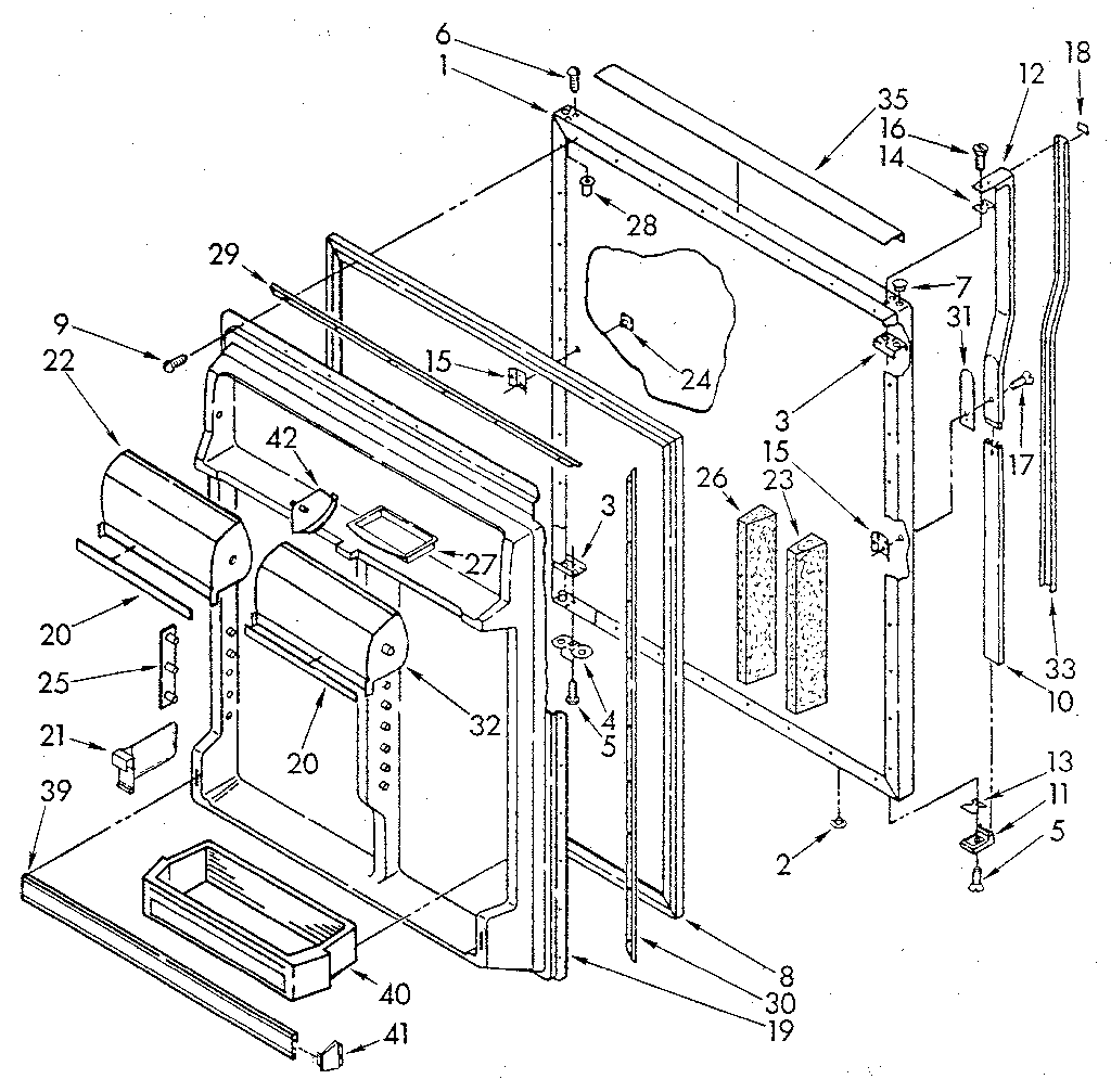 Refrigerator door