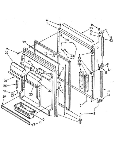 Refrigerator door