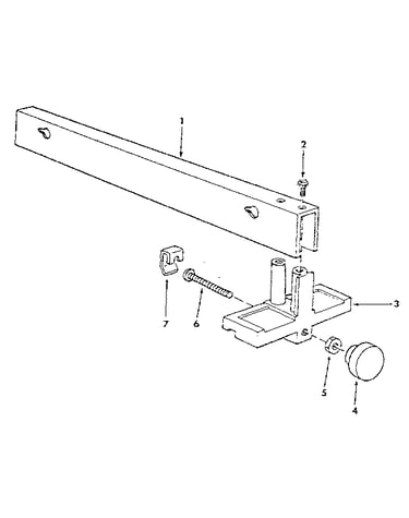 Rip fence assembly 62937