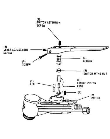 Switch components schematic drawing