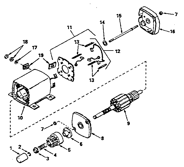 Starter motor no. 33605
